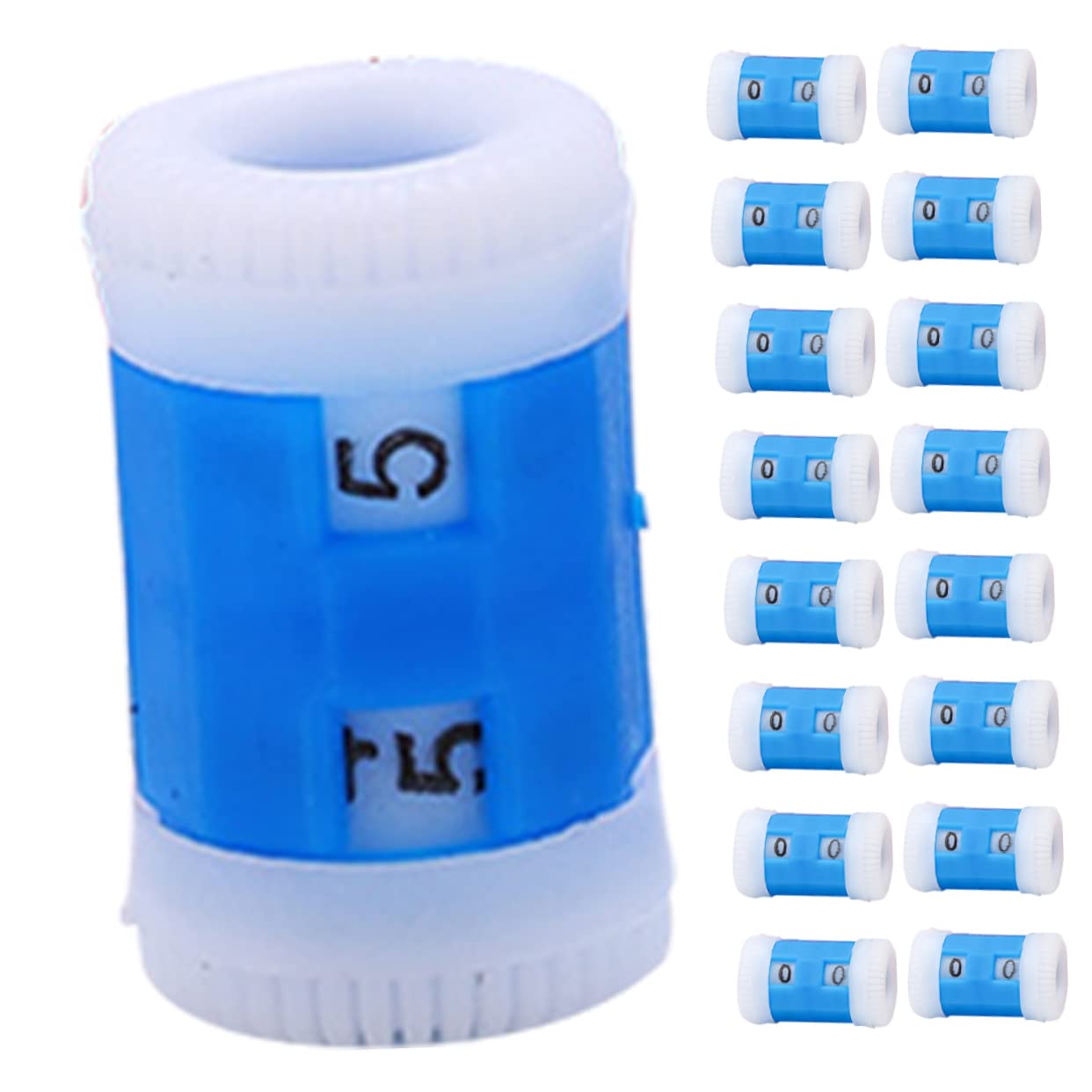 100 Piezas Contador De Hileras De Tejido Simplificar El Contador De Tejer Contador De Ganchillo Liso Simplificar El Contador De Puntadas Arte De Tejer El Plastico Blue SEWOART