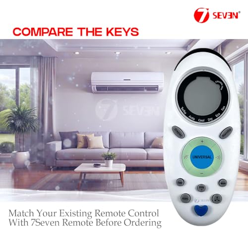 Image of 7SEVEN Compatible Onida AC Remote ZH /TX-02 Model 143 1 1.5 2 Ton Split and Window Air Conditioner - Match Exactly with Existing Onida ac Remote Control