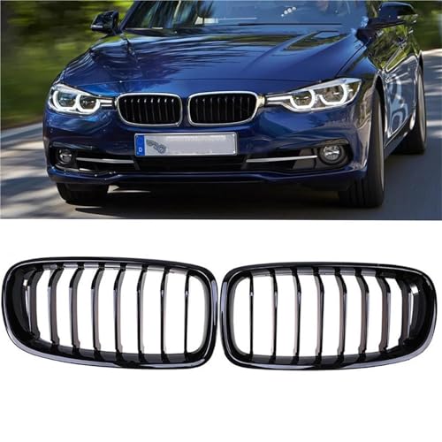 Rejilla frontal de riñón para F30 Serie 3 de coche en color negro brillante 3