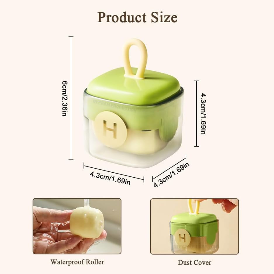 Image of Mini Lint Roller - Washable & Reusable Sticky Roller, Portable Pet Hair Remover for Clothes, Travel & Home, Compact Hair Remover for Household Use, Clothes Dog Cat Hair Remover Mini Travel Size