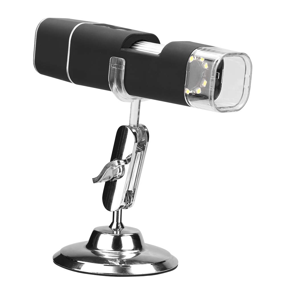 Lupa de Microscopio Digital de Mano WiFi 1000X con Luz LED para Teléfono Inteligente, USB