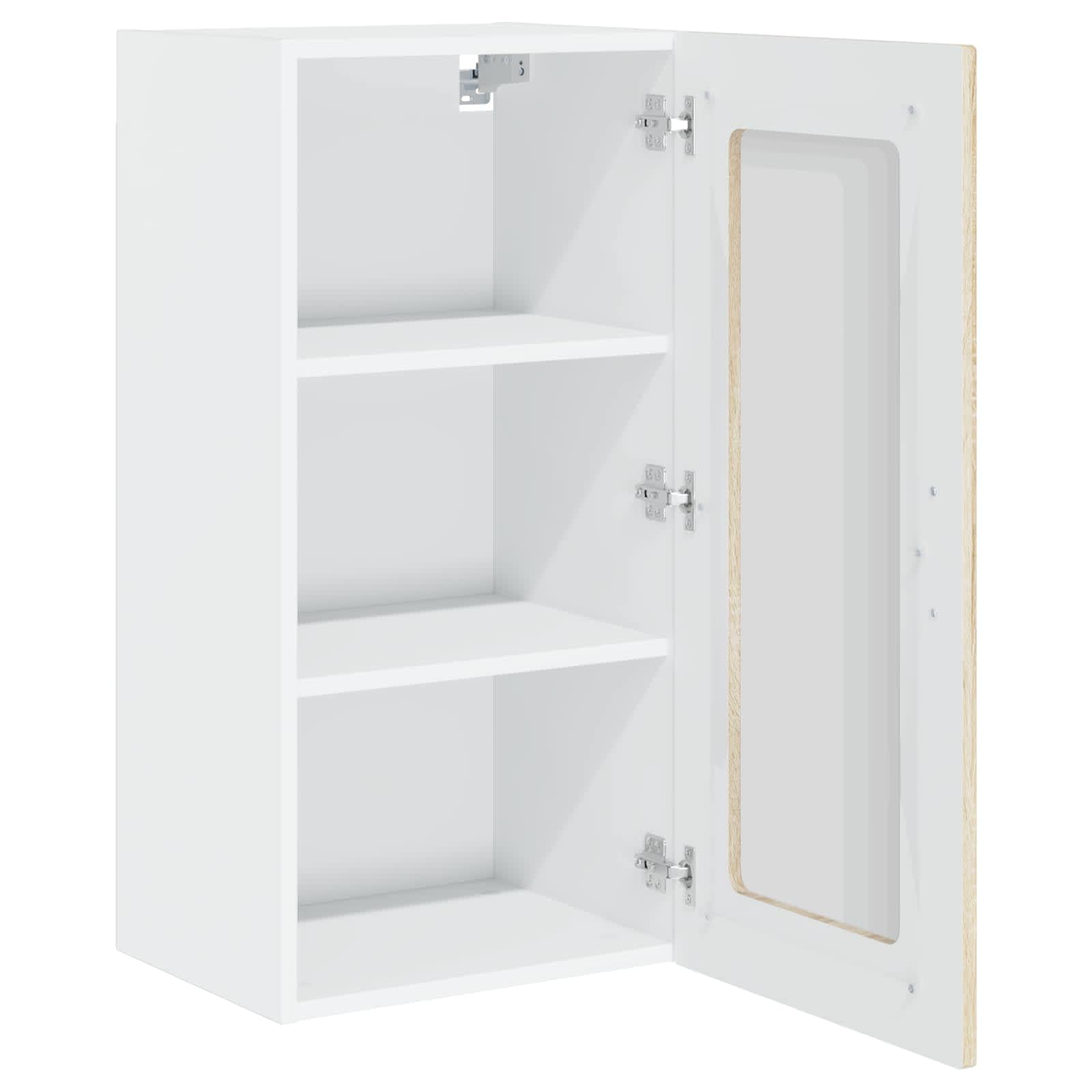 Kalmar Armoire de cuisine suspendue en chêne Sonoma - Meuble de cuisine moderne en bois - Armoire murale avec espace de rangement - 40 x 31 x 80 cm - Meuble de cuisine polyvalent