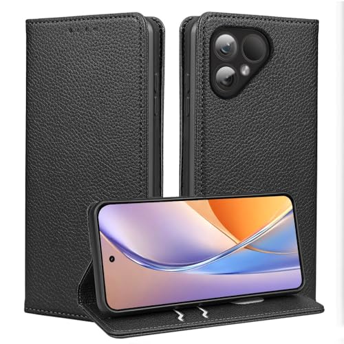 Coque Flip pour Fairphone 5 fini le plein d'empreintes grâce à l'étui anti-traces noir