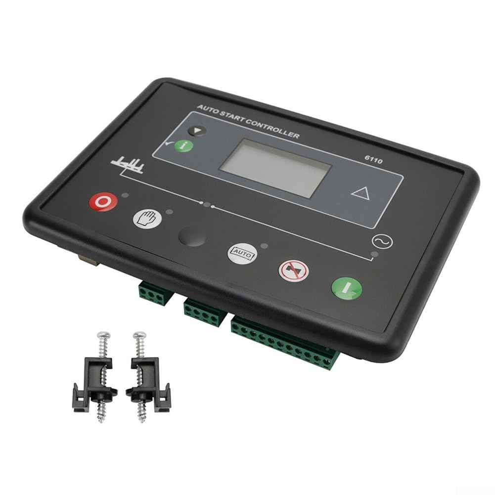 Comprehensive DSE6110 Generator Controller Providing Real Time Data on Voltage, Frequency, and Current Levels