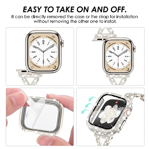 Coque Apple Watch 8 avec écran diamant protège et sublime
