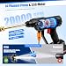 12V Cordless Pressure Washer,600PSI High-Pressure Cleaner with Batteries, 6-in-1 Nozzle, 5M Hose, Foam Cannon,Portable Water Spray Gun Cleaner for Car, Fence, Floor Cleaning