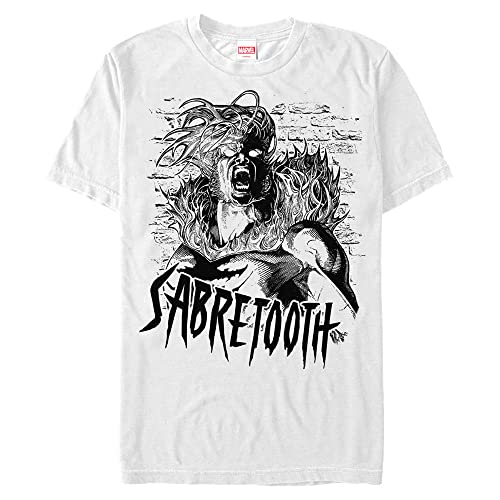T-shirt Sabretooth Marvel de qualité supérieure avec finitions soignées en taille 3XL