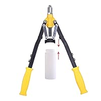 Vista 3 de Pistola de remache resistente, herramienta de remache pop, herramienta de tuerca de remache, remachadora manual profesional para remaches ciegos