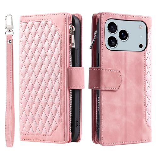 Étui iPhone 13 Pro rose pour libérer vos mains en déplacement