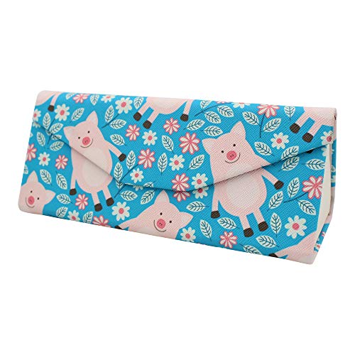 Image of Real Sic Glasses Case for Men and Women - Magnetic Folding Hard Shell Sunglass Holder - Inspired by Adorable Animals