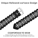 Lace Silicone Bands Compatible with Apple Watch Bands for Women - Image 4