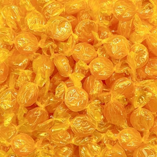 Butterscotch Hard Candy - 2 Pound Bulk Pack (About 150 Count) - Hard Candy Individually Wrapped - Butter Scotch Candies- Perfect for Office Bowls and Parties - Nostalgic Yellow Candy