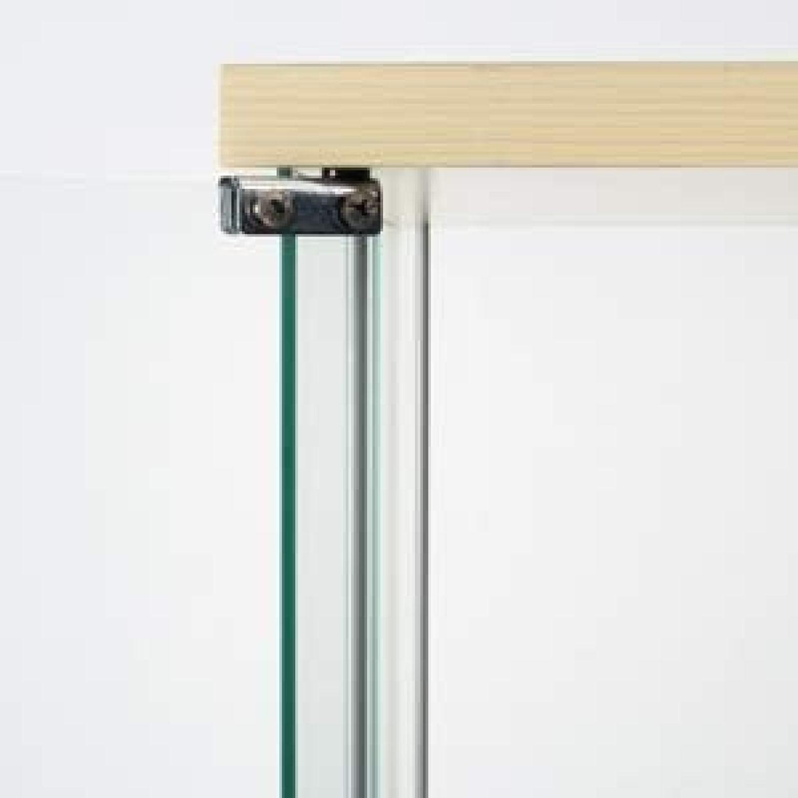 Szklana witryna Półki szklane Witryna 4 półki z drzwiami Stojąca półka na książki Ciekawostka Do salonu Sypialnia Biuro 64 "X 17" X 14,5" Naturalne drewno,Biały