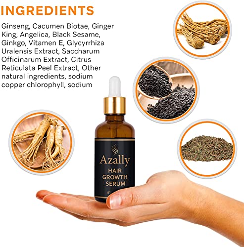 image for AZALLY Hair Growth Serum, Ginger Hair Growth Oil , Best Hair Loss Prev