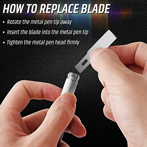 DIYSELF 16-Piece Craft Knife Set, Exacto Knife Set, 3-Piece Hobby Knife with 10-Piece Exacto Knife Blades, Precision Art Knife for Pumpkin Carving, Modeling, Exactly Knife, Pumpkin Carving Tools - Image 2