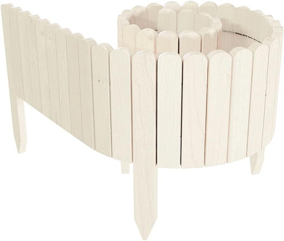 HOUKAI Frame Wheels as Log Border Plugins Roll Easily for Fence Lights Outdoors