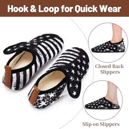 Image of Ibeauti Women Mens House Slippers Lightweight Comfy Barefoot Slipper Socks Rubber Sole House Shoes for Indoor /Outdoor Bedroom Travel