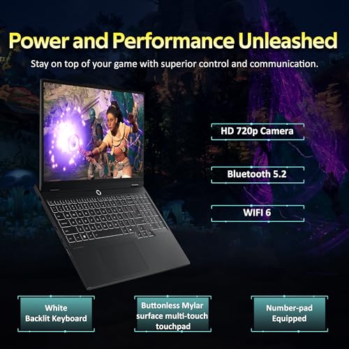 Image of Lenovo Legion 5 15.3 inch WUXGA 165Hz Gaming Laptop, AMD Ryzen 7 260, GeForce RTX 5060, 32GB DDR5, 3TB Storage (2TB SSD+1TB Docking Station Set), Backlit Keyboard, HD Camera, Wi-Fi 6, Win 11 Pro, Black