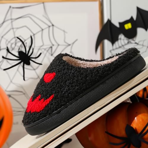 Image of Halloween Christmas Slippers Holiday Slipper House Shoes Home Slipper for Women Fuzzy Outdoor Indoor Bedroom Slippers