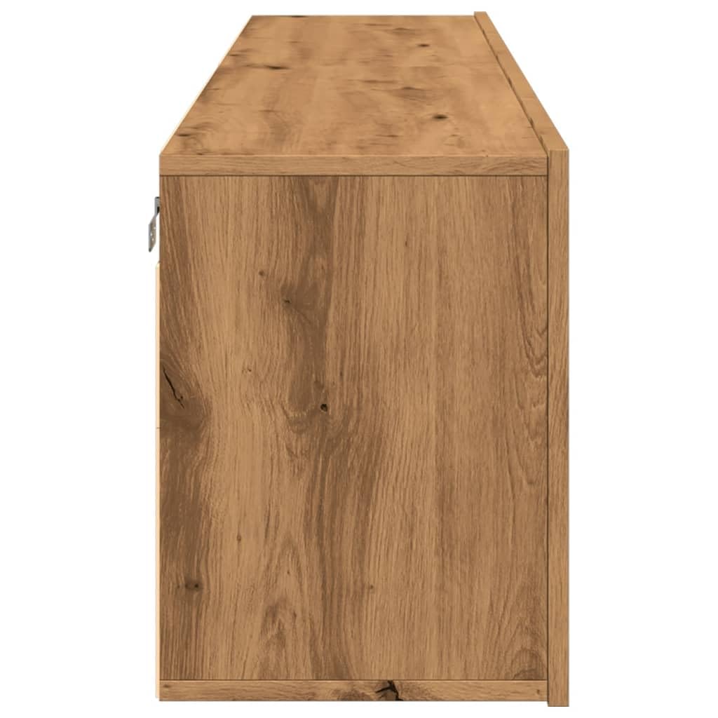 Homgoday Szafka ścienna pod telewizor 2 szt. Stolik pod telewizor szafka pod telewizor z dużą ilością miejsca do przechowywania, meble do salonu dąb Artisan 80 x 30 x 41 cm