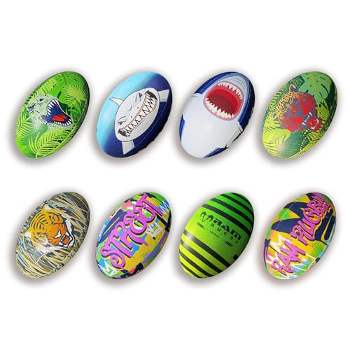 Ram Rugby Fun Graffiti Squad Trainer Rugby Ball & Mini Pump, Available in Size 5, 4, 3, & 1 (Mini), For Kids & Adults - Image 4