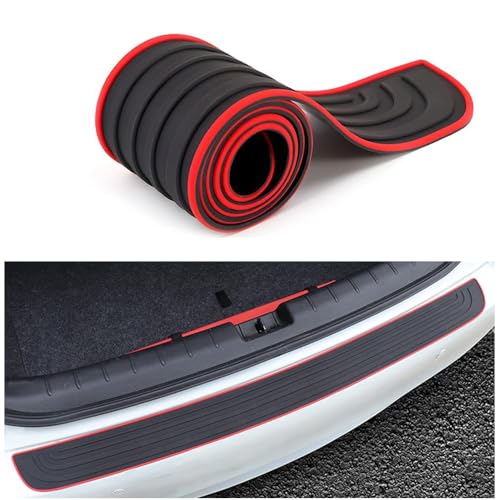 Protector de parachoques de goma, protector de umbral para el maletero, resistente a los arañazos y a la abrasión, protector autoadhesivo para parachoques trasero, accesorios para la mayoría de los