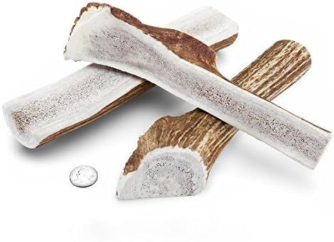 Large Split Elk Antler - Elk Antler Dog Chew - Grade A Premium - Organic - Made in USA - No Mess