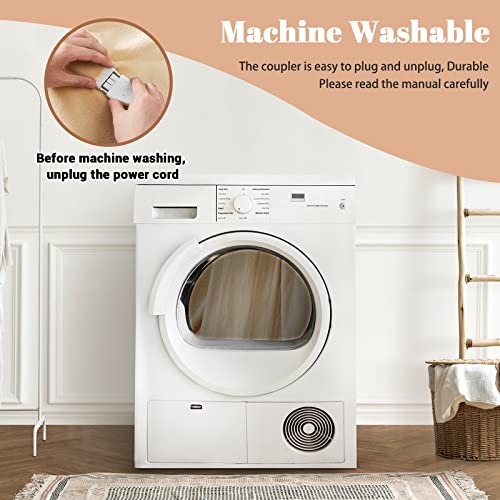 Homemate Electric Heated Blanket Dual Controller King Size 100"X 90" Beige,5 Heating Levels Fast Heating,10 Hours Auto Off, Heat Blanket Over-Heated Protection Double Soft Flannel,Etl Certified #TOP7