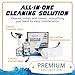 Salty Captain Clears Clean & Polish Kit – Isinglass Cleaner & Boat Polish – 16.9oz Cleaner, 16.9oz Polish & 5 Microfiber Towels – Restores Clarity & Shine to Strataglass, Polyvinyl & Marine Clears