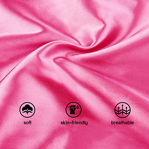 Image of Extra Large Adjustable Double Layer Satin Hair Bonnets with Drawstring for Women Night Sleeping Long Silky Satin