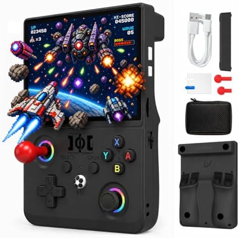R36MAX II Retro Handheld Game Console, 4.5-Inch 1024x768 IPS Scre...