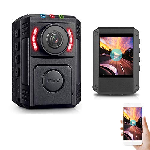 Latest Version Police Body Camera for Law Enforcement,1080P HD Body Worn Camera with Night Vision, Built in 64GB SD Card,Wearable Police Cam with Phone App, Body Camera with Clip for Car, Bike,Hiking