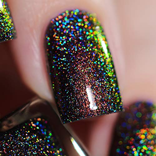 Image of ILNP Candlelight - Orange to Green Color Kissed Ultra Holographic Nail Polish