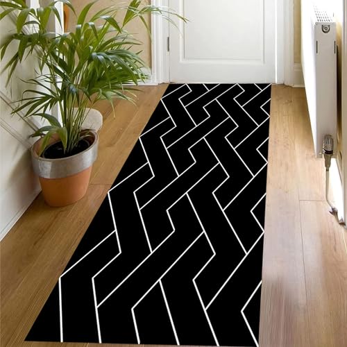 Alfombra de pasillo de 50x120 cm lavable y alfombras modernas personalizables para el hogar 2