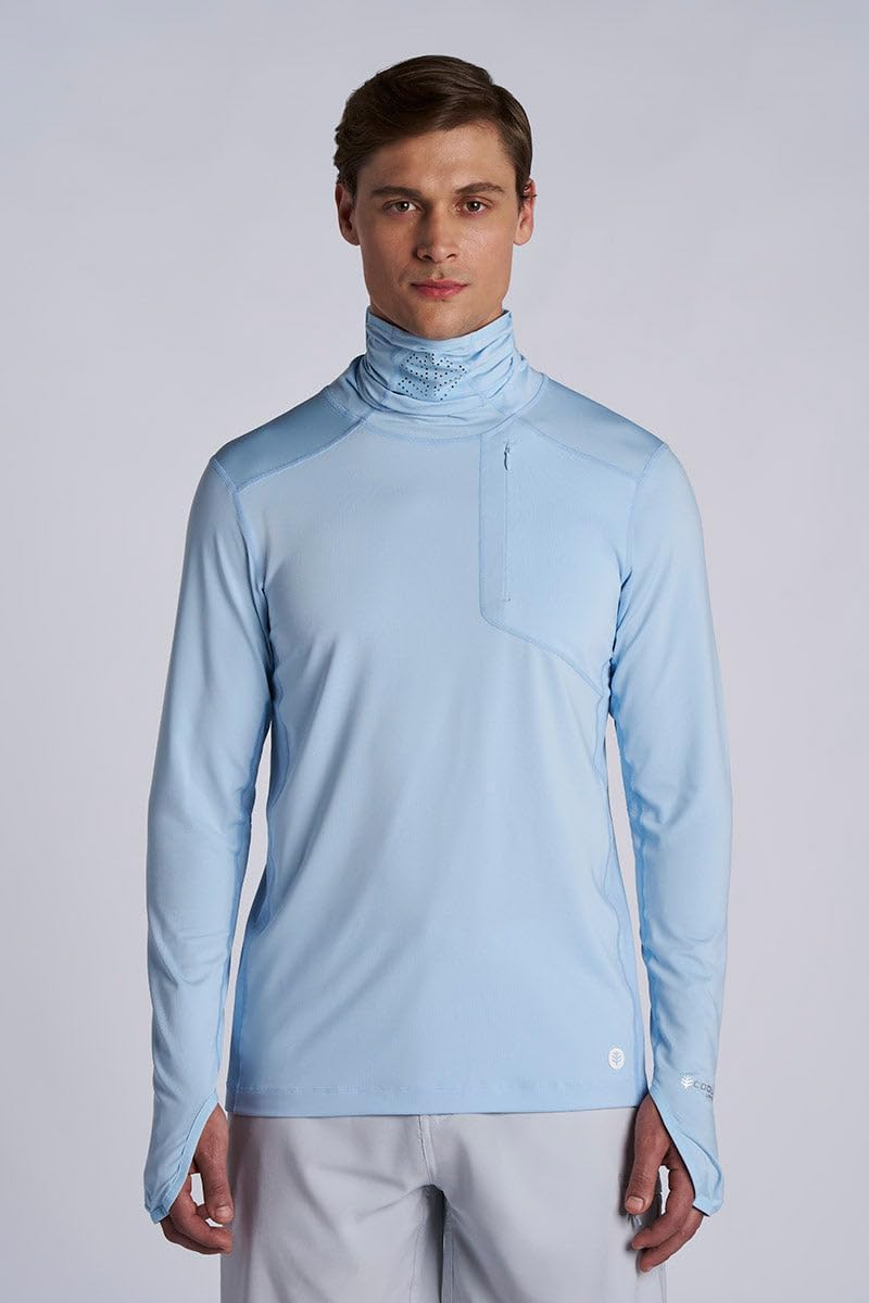 Coolibar Men's Fishing Hoodie - UPF 50+ Sun Protection - Andros