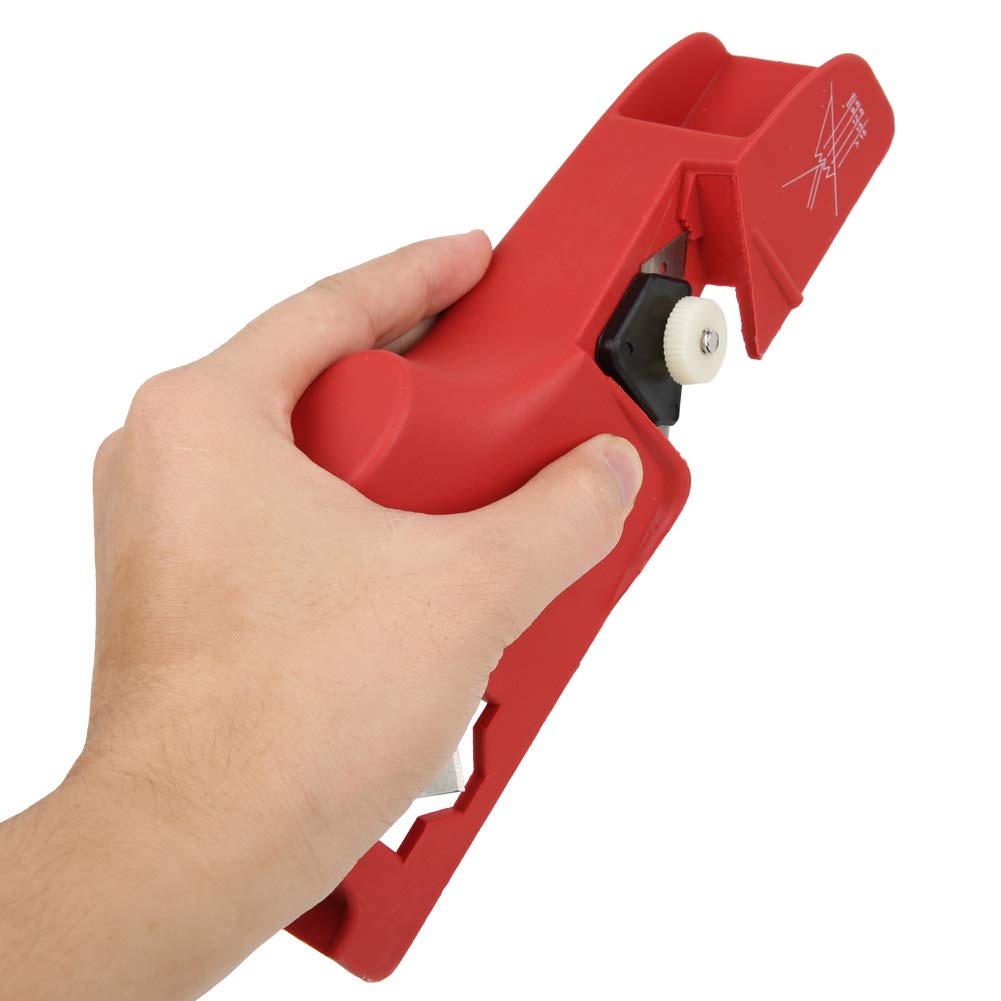 TRIMMER PLASTIC CHAMFER WOODWORKING PLASTERBOARD DEBURRING TRIMMING TOOL WITH HAND PROTECTION 45° CHAMFER DESIGN