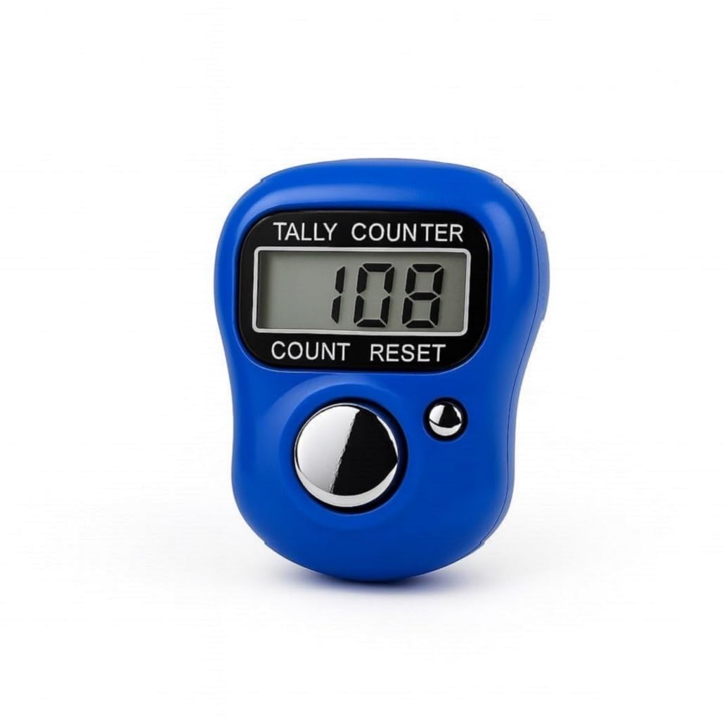 ZUNBELLA [ Pack of 2 ] Counter for Chanting Mantra | Durable & Portable, Naam Jap Counters | Adjustable Finger Strap, Chanting Count Machine | Tally Counter Finger Ring | Jaap Counters (Multicolor)-image-20