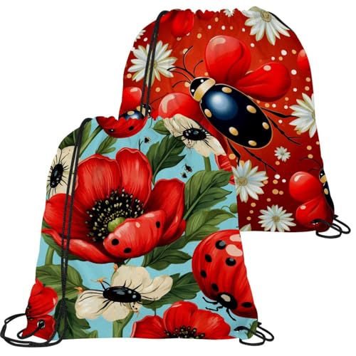 Sac à cordon étanche Lady Beetle H pour en finir avec les sacs de gym volumineux