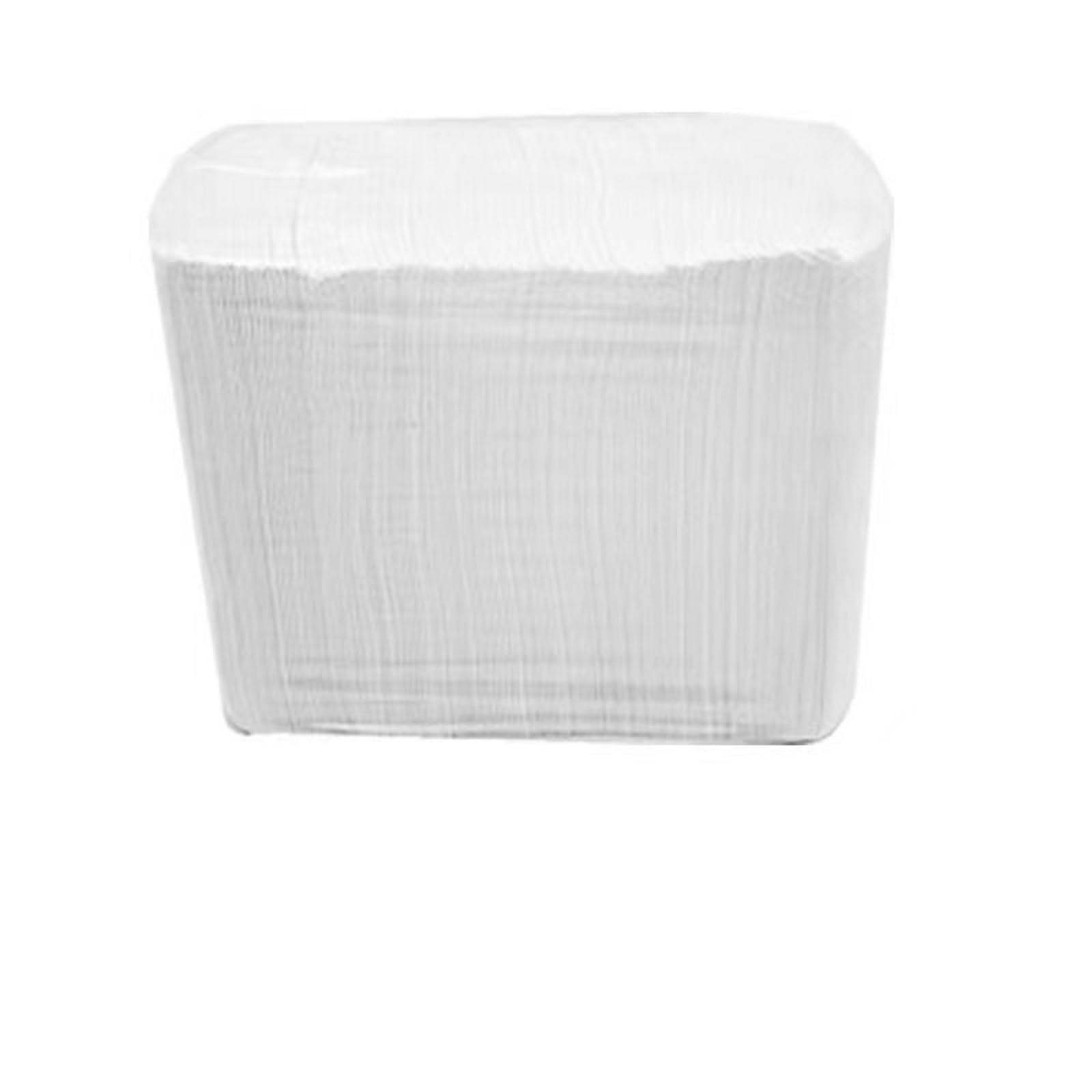 Lot de 125 bavoirs dentaires jetables pour patient, dentiste, 3 plis, tatouage, salon de manucure, nappe de tatouage, clinique dentaire et alimentation – 33 x 45,7 cm (blanc)