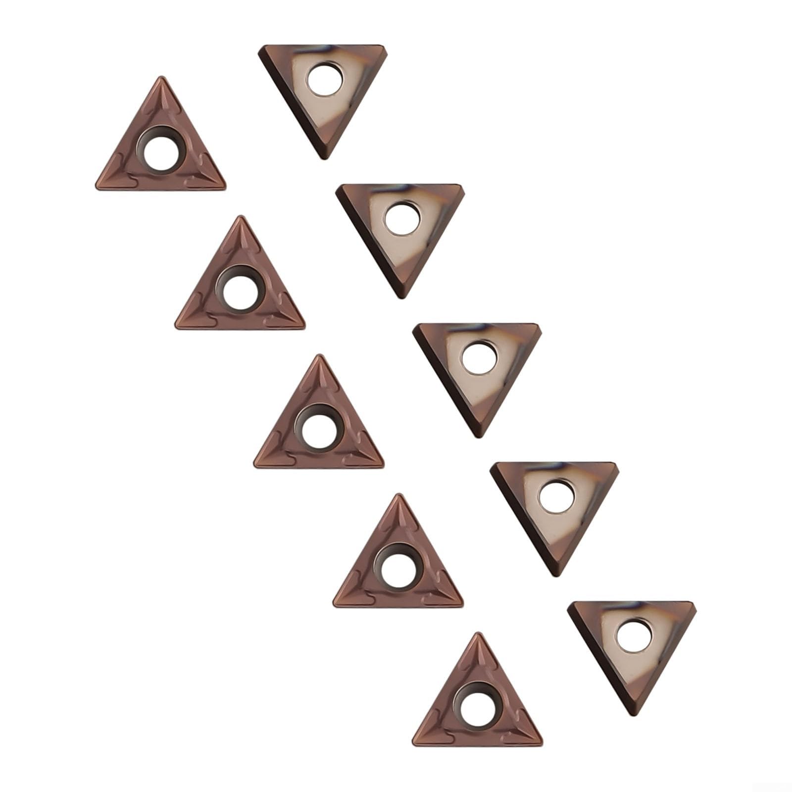 Zilimontt TCMT110204 TCMT21.51 Hartmetall-Dreheinsätze, 10-teiliges Set, 11 mm, für CNC-Drehmaschine, Wendeschneidplatten für Edelstahlbearbeitung mit hoher Grifffestigkeit, starker Abnutzung