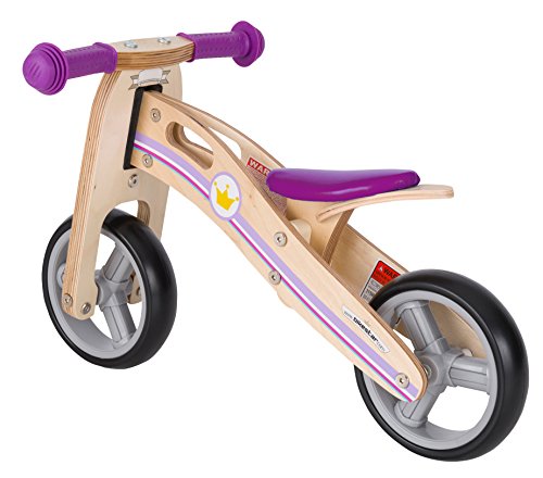 Bikestar Bicicletta Senza Pedali E Triciclo (2 In 1) In Legno Per Bambino Et Bambina Da 18 Mesi | Bici Senza Pedali Bambini 7 Pollici | Lilla - 5