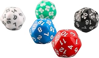 #N/a 5x conjunto de dados poliédricos acrílicos, RPG, dados de jogo de RPG, conjunto de dados de jogo de vários lados fácil para jogos de mesa de