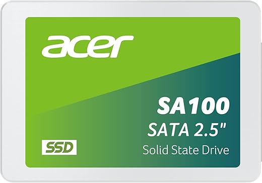 Acer SA100 240GB 3D NAND SATA 2.5 inch(6.35cm) Internal SSD-549MB/s R, 449MB/s W Speed