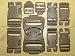 16 pc US Military Army ILBE USMC Marpat MOLLE II Camping Hiking Repair Replacement Kit Backpack Assault Pack BUCKLE SET BELT WEBBING Desert Brown Tan 1,1.5,2" QUICK RELEASE Buckles ITW Nexus GI USGI
