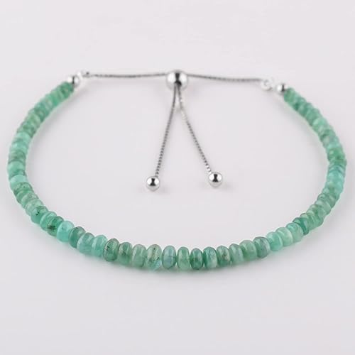 Miniatura 2 de Pulseras bolo de cuentas de piedras preciosas, cristales curativos, hechas a mano, cumpleaños, deslizador ajustable, minimalista, regalos de mujer