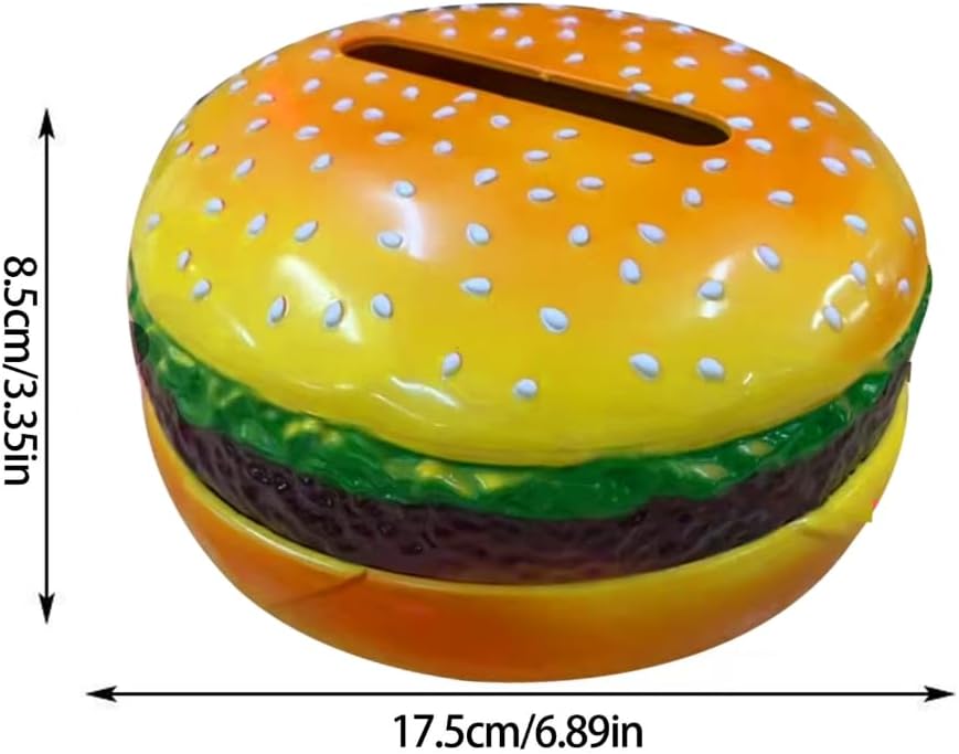 Hamburger Shape Tissue Box Plastic Kitchen Storage Decorative