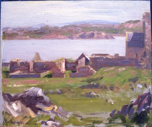 Impressions d'art mural les ruines de l'abbaye d'Iona poster vintage nostalgique