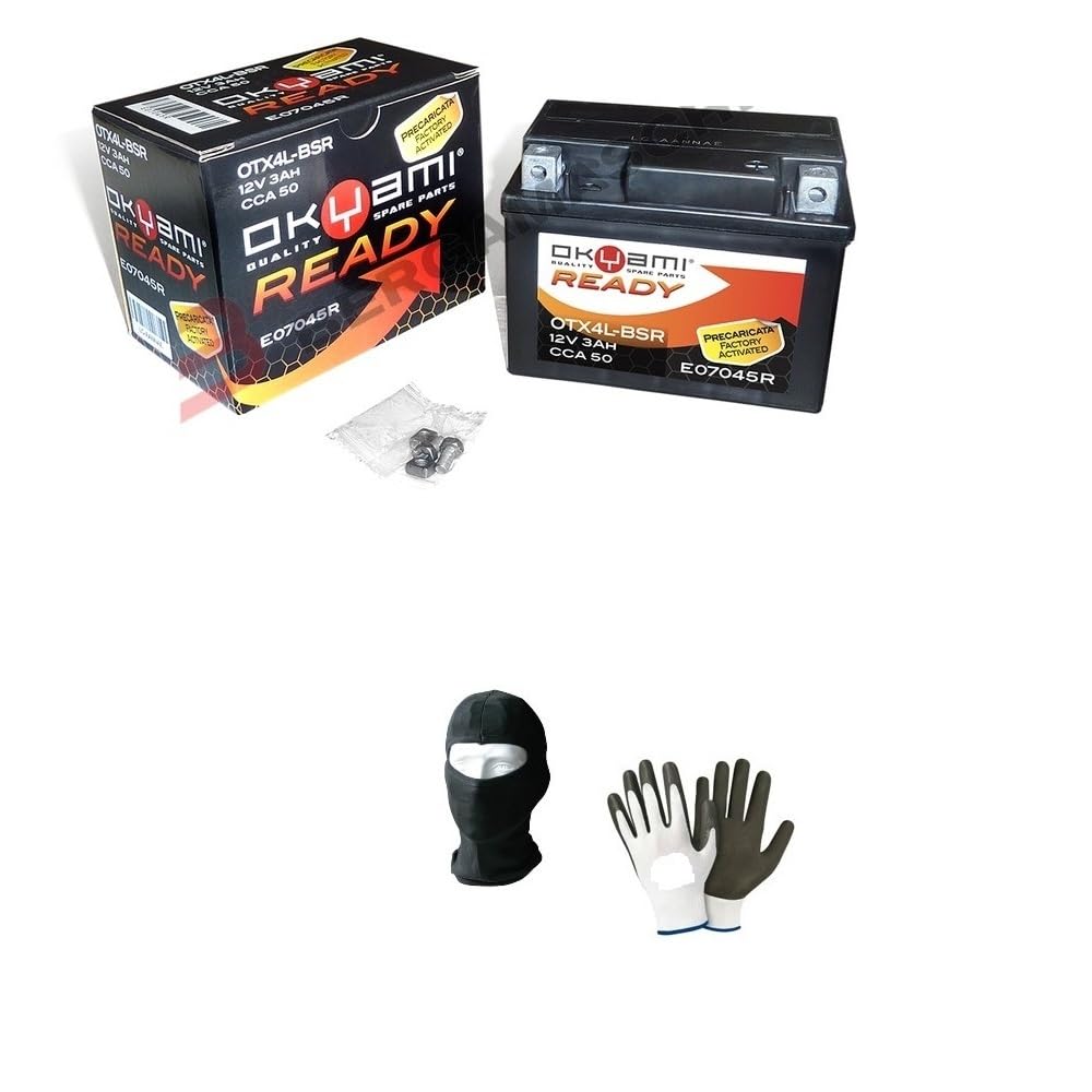 Compatible avec Husqvarna FS 4T 450 2015-2015 Batterie Tracteur Tondeuse Autoportée OKYAMI OTX4L-BSR déjà préchargée scellée hermétique batteries actives 12 V 3 Ah ampères 114 x 71 x 86 mm spécifique