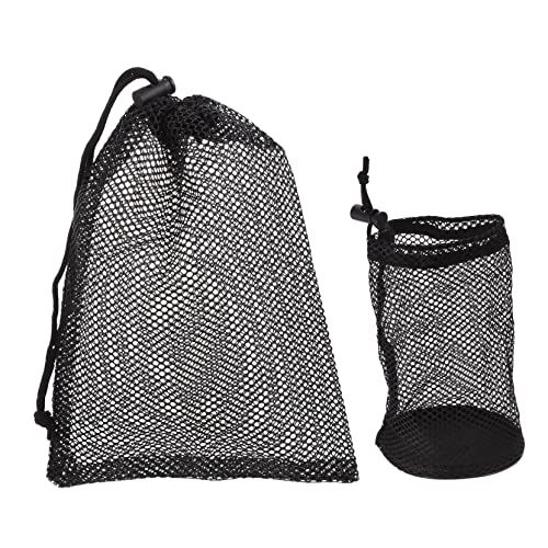 Garneck 2pcs Golf Ball Bag Mesh Net Bag for Balls Baseball Storage Pouch Tennis Pouch