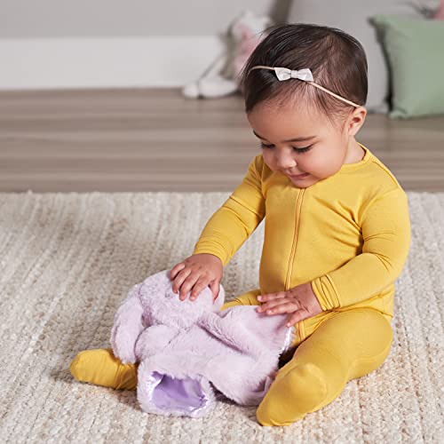 Image of Gerber Baby Plush Lovey Security Blanket, Solid Bunny, One Size